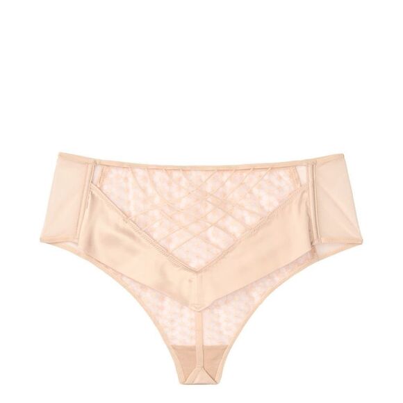 NEW ✨ Luxe High-waist Mesh Thong Panty Small - Picture 3 of 6